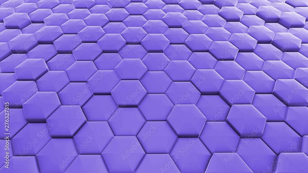 Abstract 3D background. purple hexagons. Abstract 3D background. purple hexagons.
