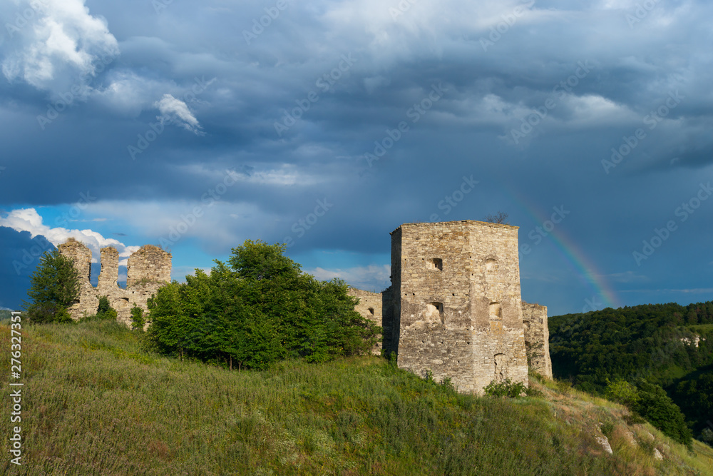 Polish Herburt's Castle in Kudryntsi, Ukraine