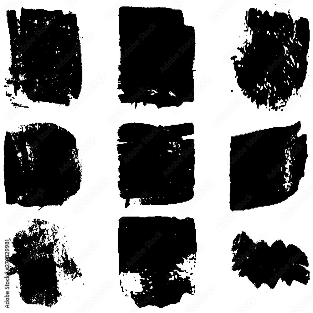 Paint strokes with a dry brush on a white background. Vector grunge texture with space for text. Dirty spots isolated. Paint strokes with a dry brush on a white background. Vector grunge texture with space for text. Dirty spots isolated.