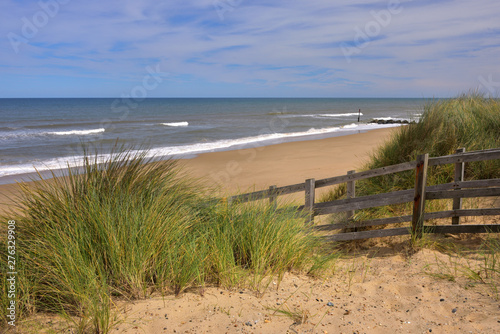 Fototapeta Naklejka Na Ścianę i Meble -  The Beach & Sand Dunes at Waxham in Norfolk, England