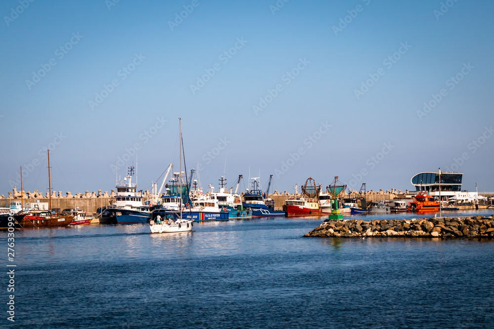 Port and old town in Constanta, tourist and industrial town and popular resort in Romania