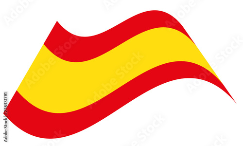 Bandera de España ondulante