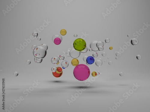 Fototapeta Naklejka Na Ścianę i Meble -  abstract glass sphere, 3d illustration