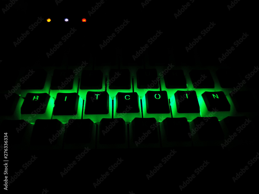 bitcoin written rgb led keyboard buttons bitcoin written rgb led keyboard buttons