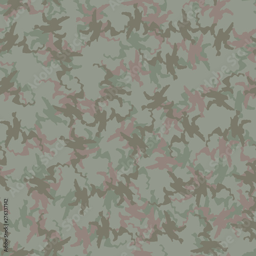 Forest camouflage of various shades of green and brown colors