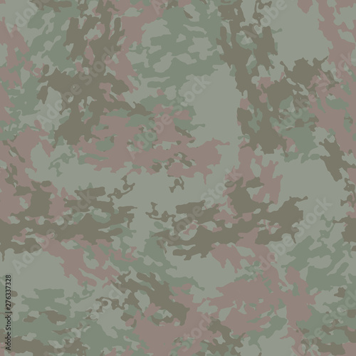 Forest camouflage of various shades of green and brown colors