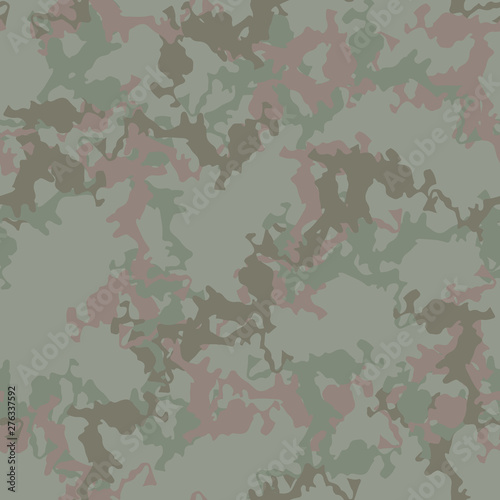 Forest camouflage of various shades of green and brown colors