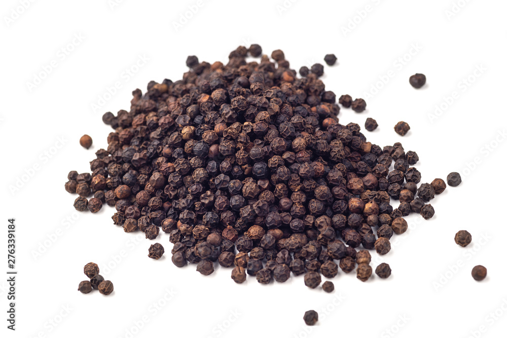 Black ground pepper isolated on white background Black ground pepper isolated on white background