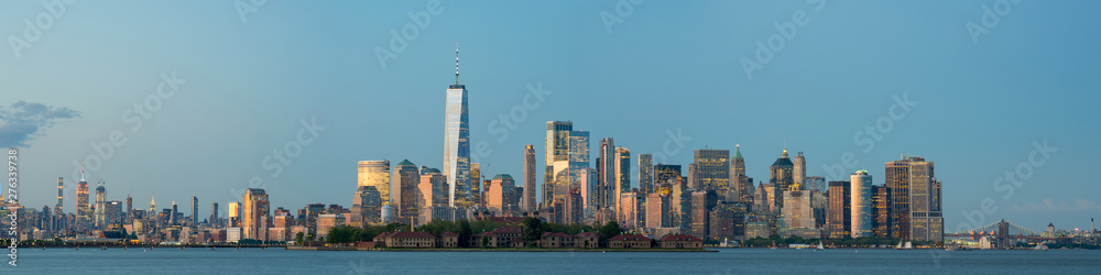 Panoramic photo New York Manhattan 2019