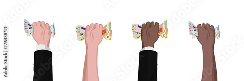 Set Hand mit Geld