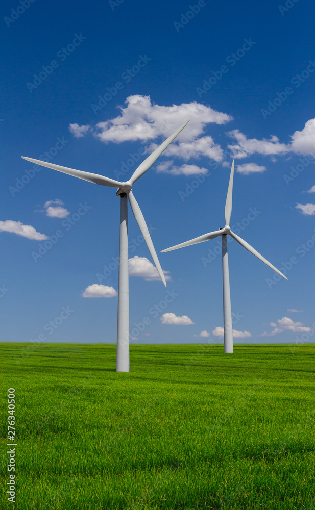 Group of wind generators in the steppes of Kazakhstan Group of wind generators in the steppes of Kazakhstan