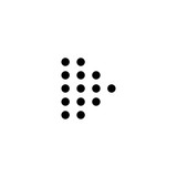 Arrow. Arrow black icon. Arrow vector icon. Cursor icon. Cursor in dots design. Cursor