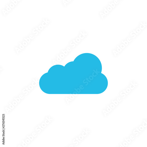 Cloud. Cloud blue icon isolated on white background. Cloud vector icon