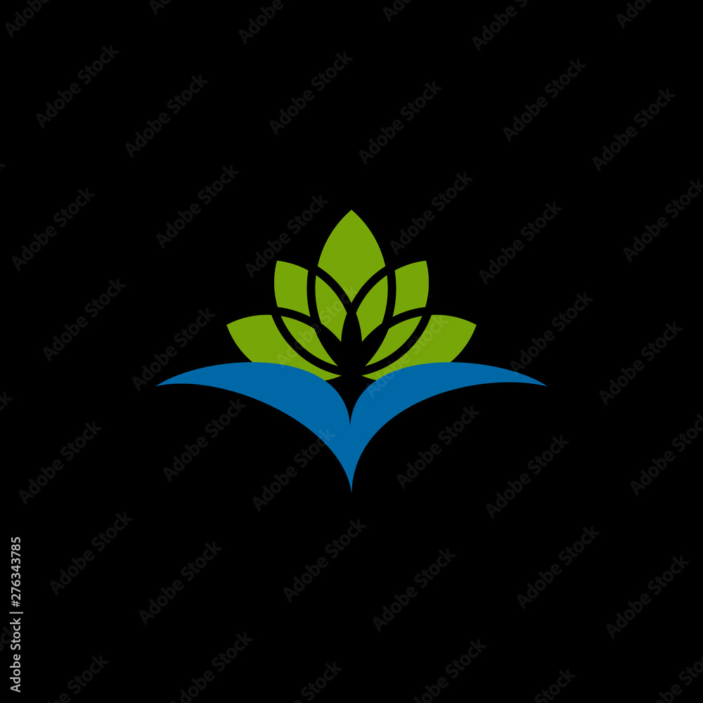 Lotus flower logo design vector template Lotus flower logo design vector template