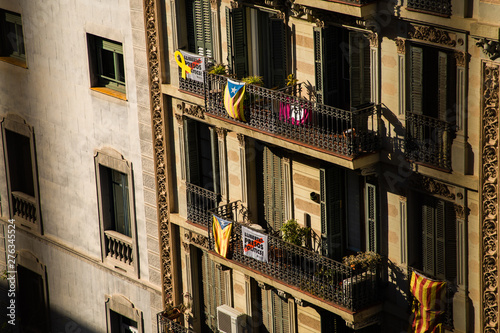 Photography Barcelona, Spain - April, 2019: Old streets of the Gothic Quarter of Barcelona, Catalonia