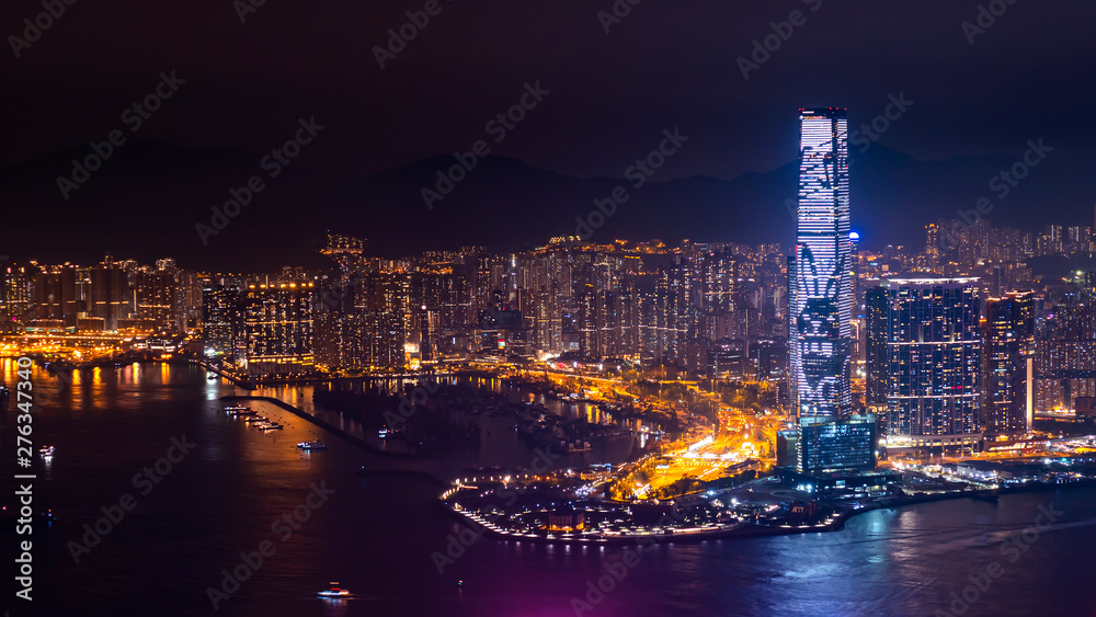 Hong Kong cityscape night light 4
