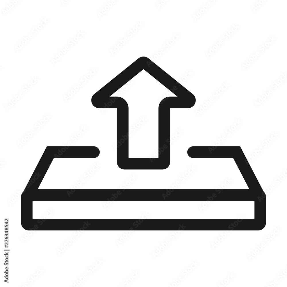upload and share - minimal line web icon. simple vector illustration. concept for infographic, website or app. upload and share - minimal line web icon. simple vector illustration. concept for infographic, website or app.