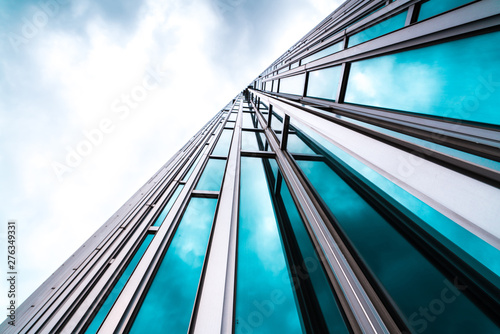 Architecture details Modern Building Glass facade Business background © yaophotograph