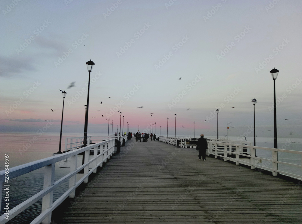 pier at sunset