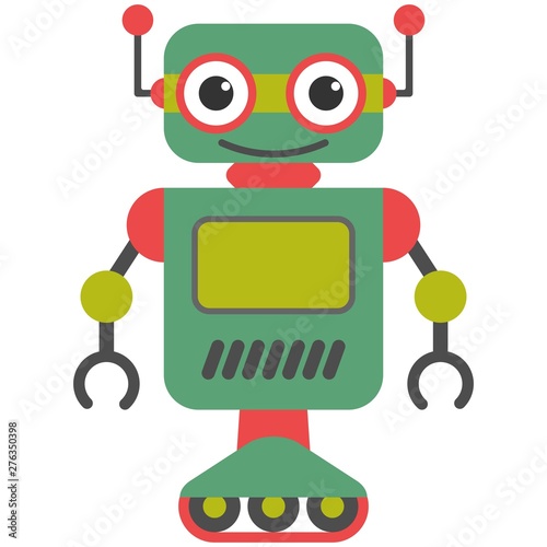 Cute toy cartoon colorful robot