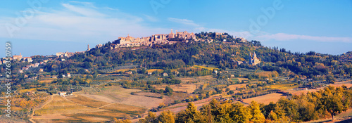 San Gimignano and vineyards around this Italian beautiful city (UNESCO heritage), Italy