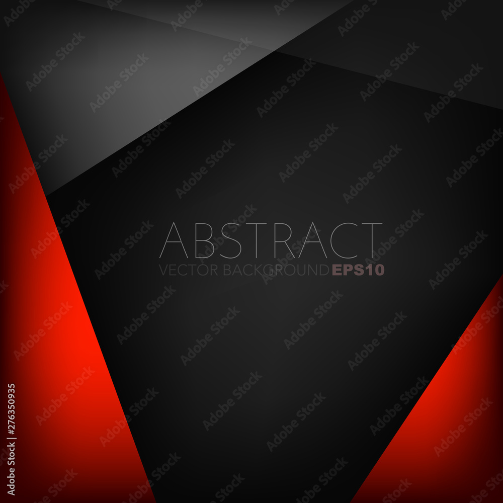 Fototapeta premium Red vector abstract background with copy space for your text