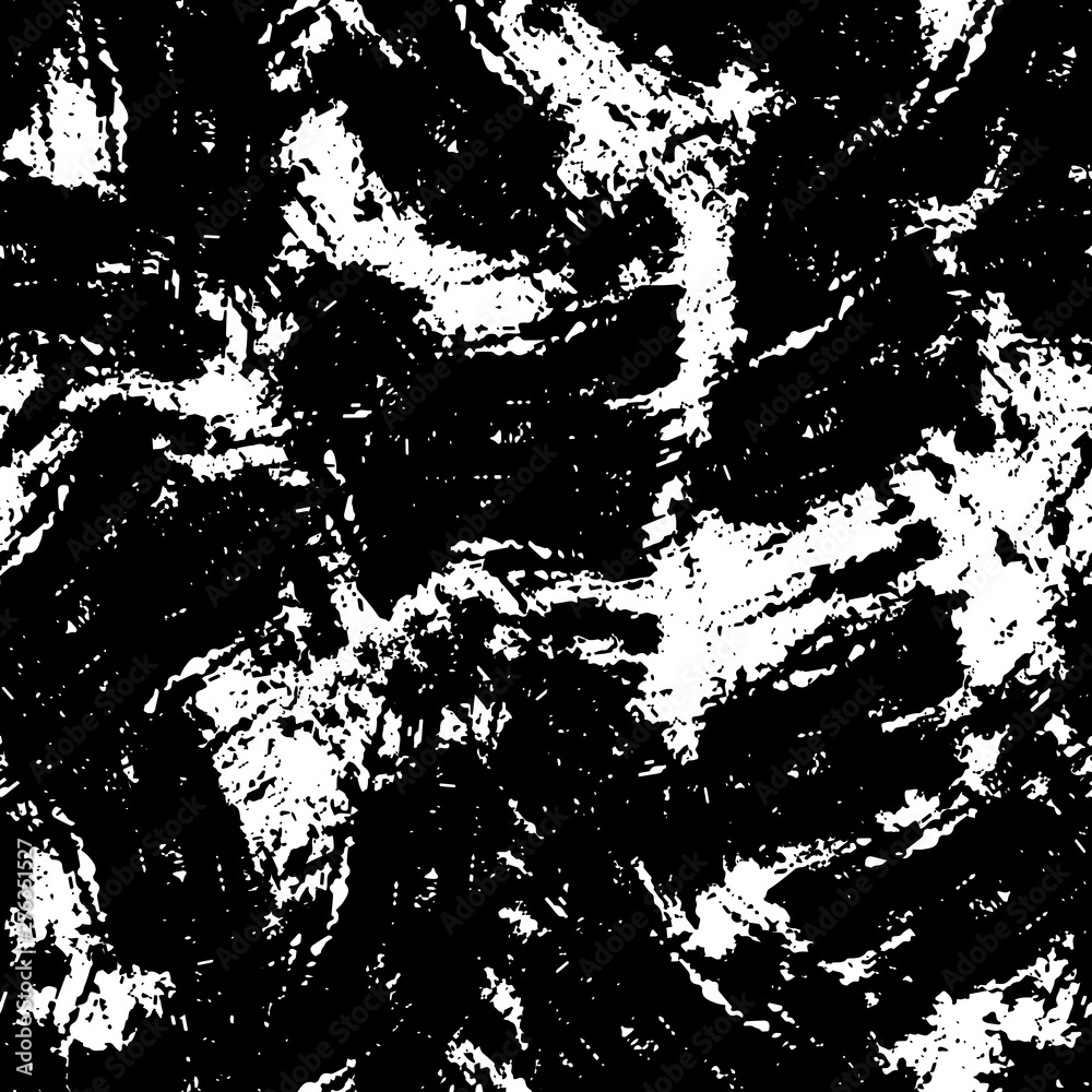 Grunge black white vector seamless background.