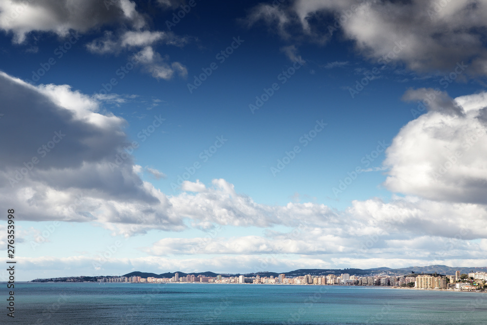  Fuengirola seascape with a blue sky