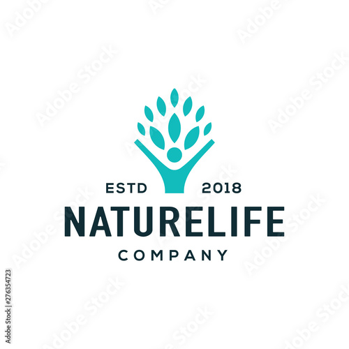 Tree logo design vector.