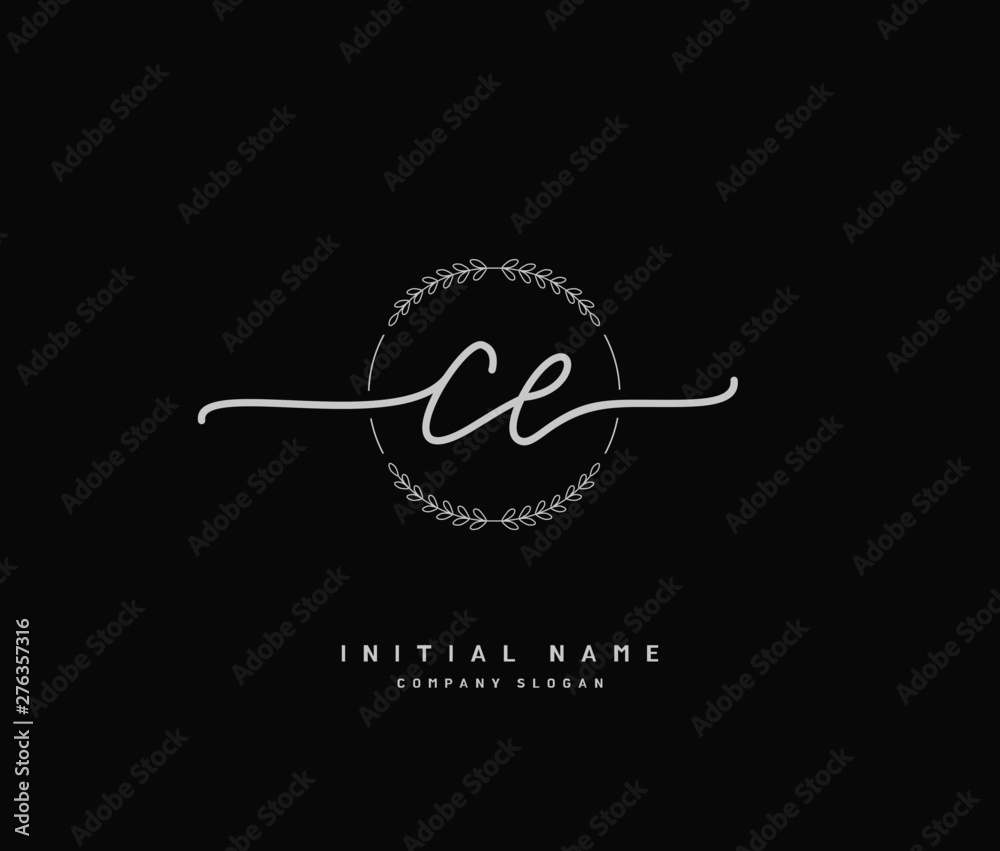 C E CE Beauty vector initial logo, handwriting logo of initial signature, wedding, fashion, jewerly, boutique, floral and botanical with creative template for any company or business. C E CE Beauty vector initial logo, handwriting logo of initial signature, wedding, fashion, jewerly, boutique, floral and botanical with creative template for any company or business.