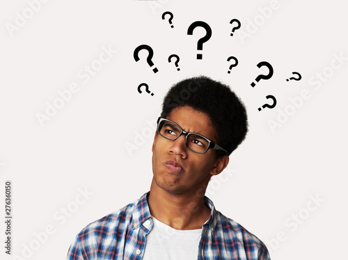 Confused Afro Guy Has Too Many Questions