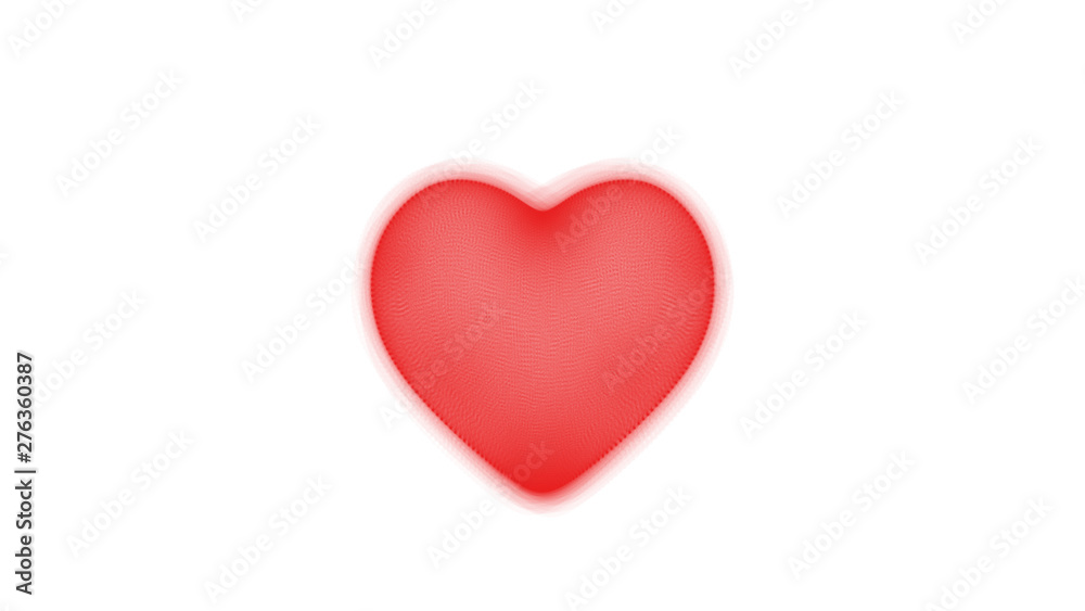 Abstract heart. Degradation. Plexus. Well in focus. Red. Abstract heart. Degradation. Plexus. Well in focus. Red.