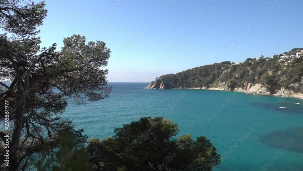 The Mediterranean sea on the coast braves a clear day The Mediterranean sea on the coast braves a clear day