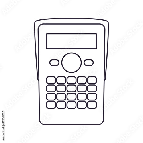 calculator financial on white background