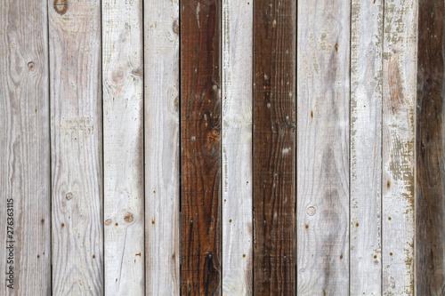 Old wooden planks wall background