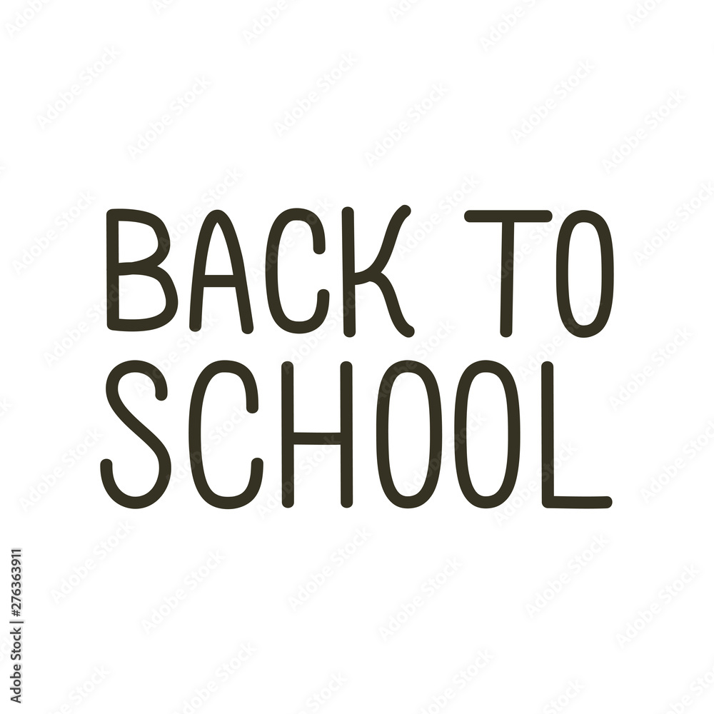 back to school label on white background back to school label on white background
