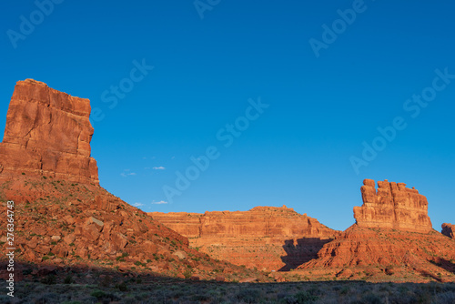 Landscape of red buttes in Valley of the Gods in Utah