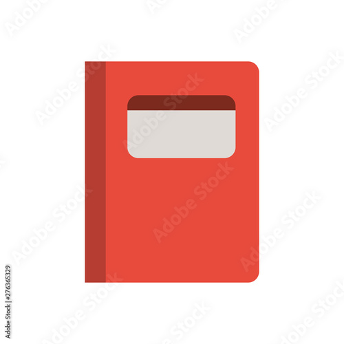 book of school with white background