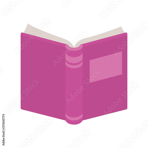 book of school open with white background