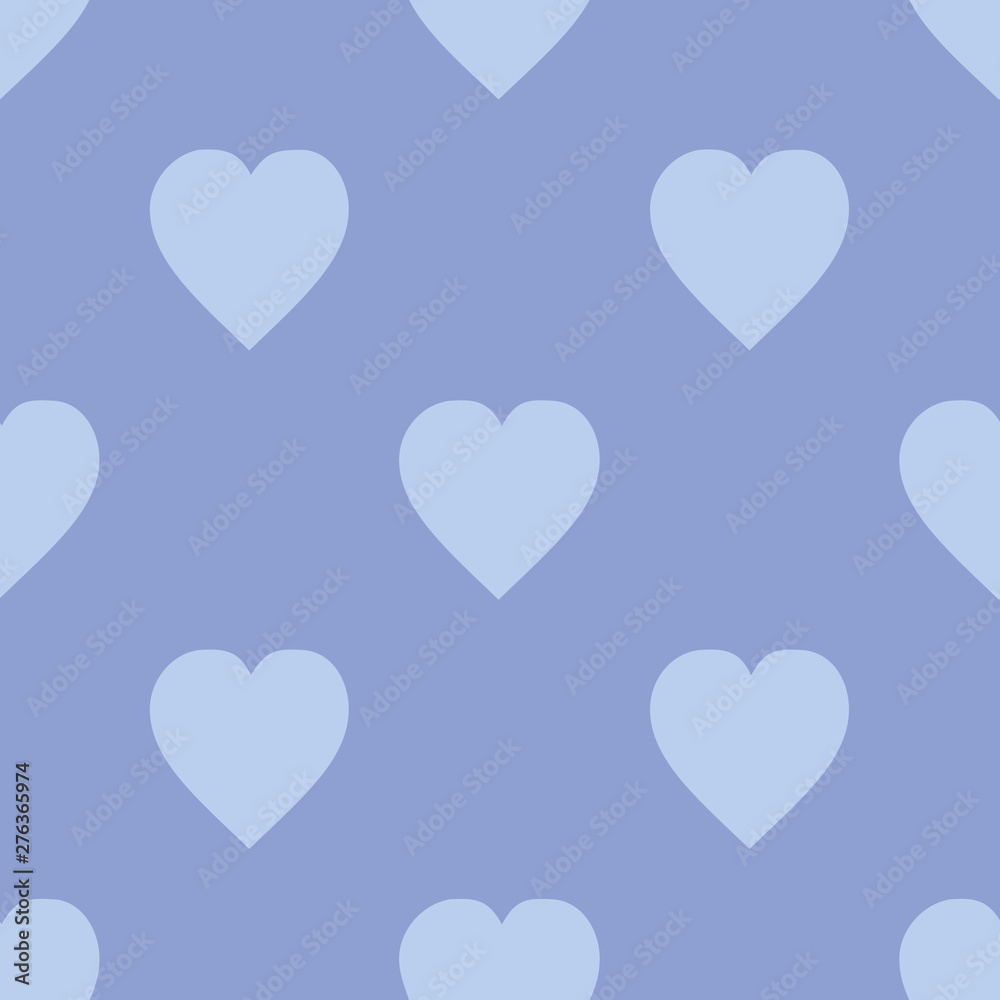 Pattern with hearts lilac seamless vector illustration