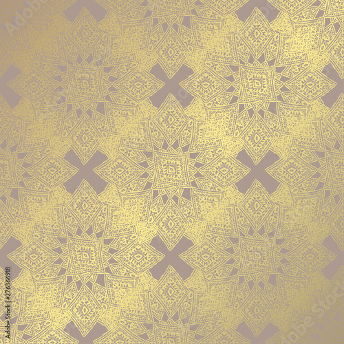 golden floral pattern
