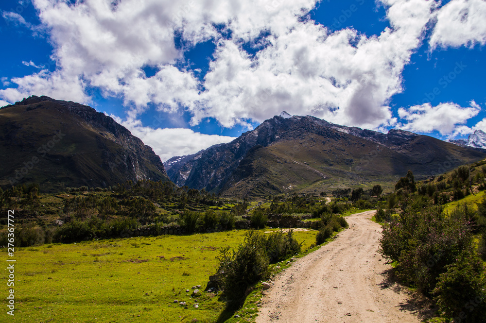 Andes Mountains Peru Road
