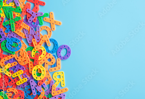 Colorful plastic alphabet l...