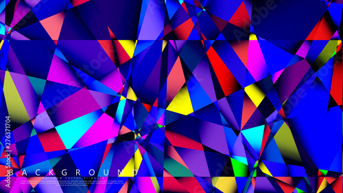 Light Multicolor Rainbow vector background mosaic triangle. Geometric illustration style with gradients and transparency. Triangle pattern design