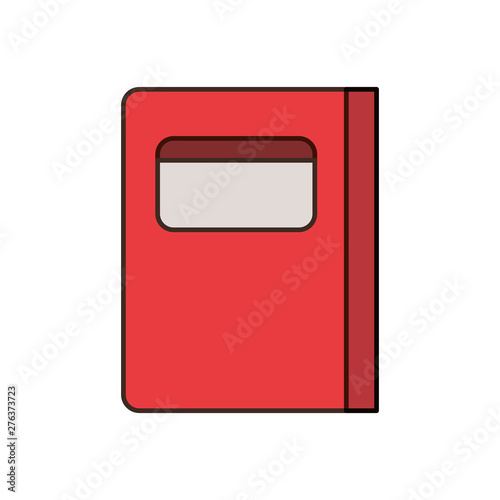 book of school with white background