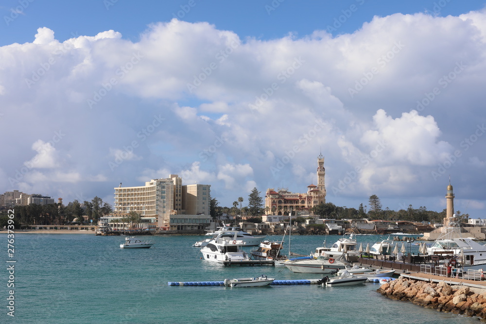 scenic cityscape of Alexandria, Egypt