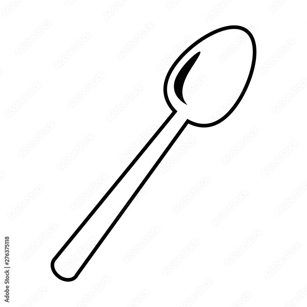 Isolated spoon design vector illustrator Isolated spoon design vector illustrator