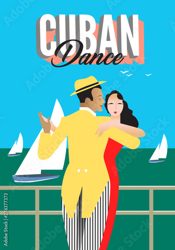 Classic cubano dance poster design.