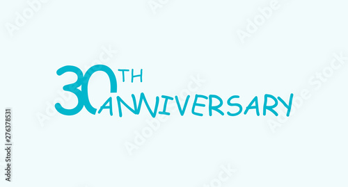 30 anniversary logo concept. 30th years birthday icon. Isolated golden numbers on black background. Vector illustration. EPS10.