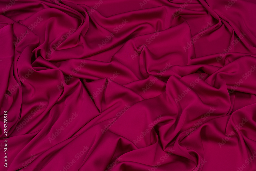 Fabric silk red background texture Fabric silk red background texture